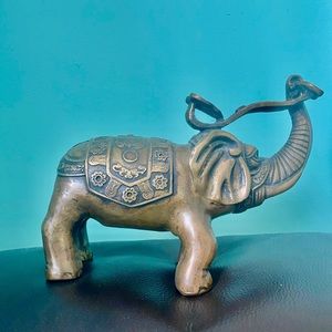 Vintage Brass Elephant
